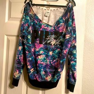 🦄LIMITED EDITION PINK RETRO 80s STYLE OFF THE SHOULDER SWEATSHIRT🦄